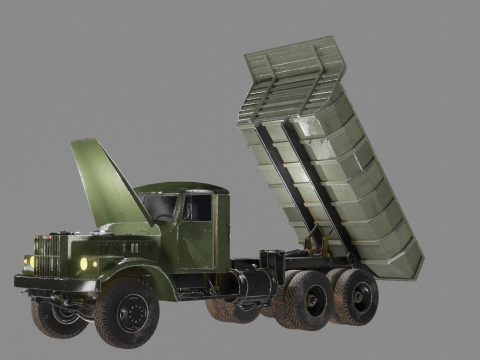 KrAZ-256B 3D 모델