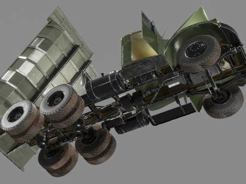KrAZ-256B 3D 모델