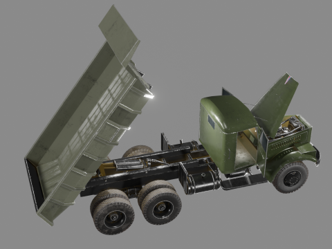 KrAZ-256B 3D 모델