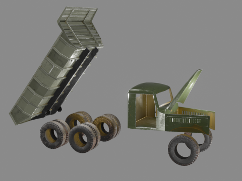KrAZ-256B 3D 모델