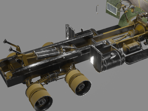 KrAZ-256B 3D 모델
