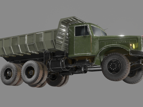 KrAZ-256B 3D 모델