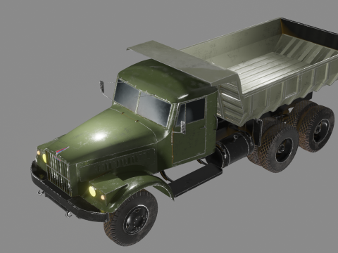 KrAZ-256B 3D 모델