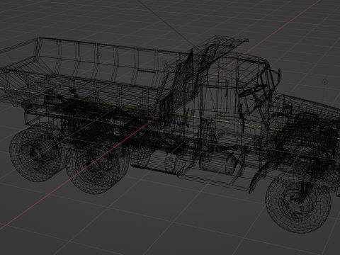 KrAZ-256B 3D 모델