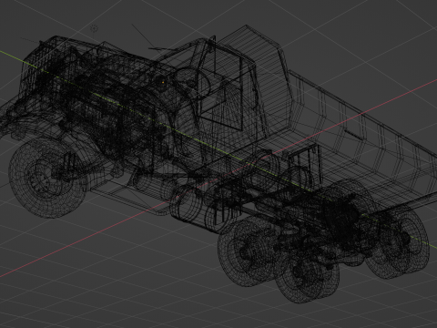 KrAZ-256B 3D 모델