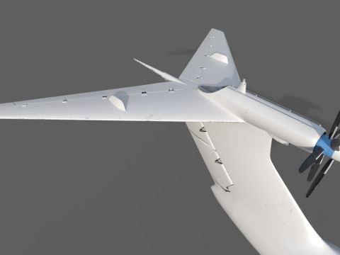 Ekranoplan A-90 Orlyonok 3D Model