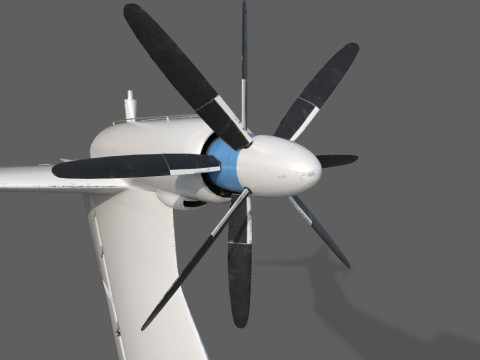 Ekranoplan A-90 Orlyonok 3D Model