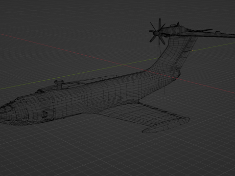 Ekranoplan A-90 Orlyonok 3D Model