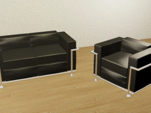 два дивана 3D Модель