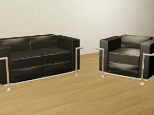 two sofa 3D Model