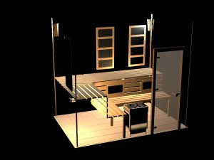 sauna Modèle 3D