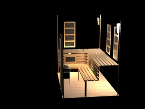 sauna Model 3D