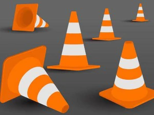 barriera del costruttore di strade Modello 3D