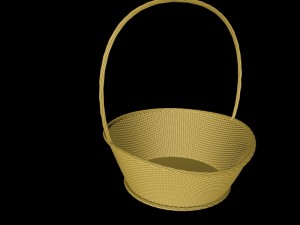 bamboo basket sale Modèle 3D