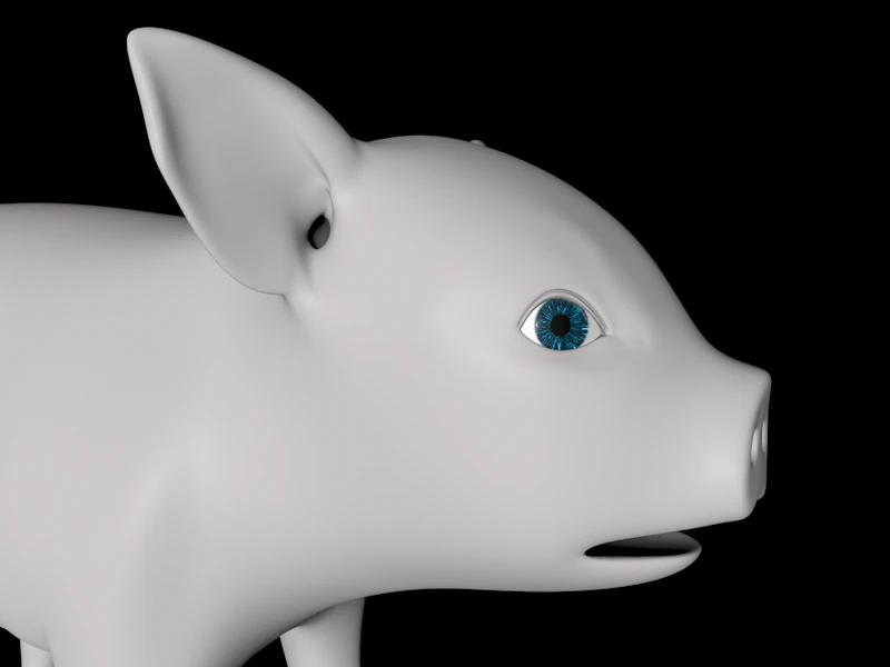 cute piglets 3D Model .c4d .max .obj .3ds .fbx .stl .blend 