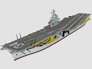 uss cvn 34 oriskany 3D Model
