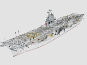 uss cvn 34 oriskany 3D 모델