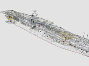 uss cvn 34 oriskany 3D 모델