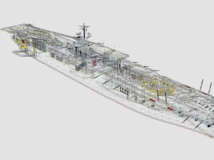 uss cvn 34 oriskany 3D Model
