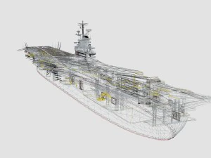 uss cvn 34 oriskany 3D Model