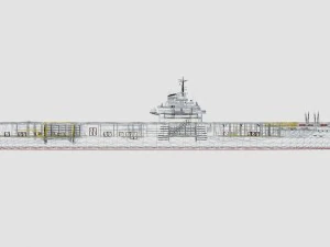 uss cvn 34 oriskany 3D Model