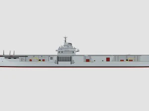 uss cvn 34 oriskany 3D Model
