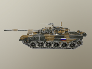 t-90 Modèle 3D