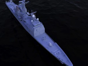 ticonderoga class cruiser cg47 uss ticonderoga 3D Model