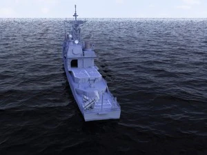 ticonderoga class cruiser cg47 uss ticonderoga 3D Model
