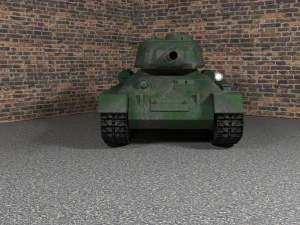 tank t-34-85 low-poly 3D Model