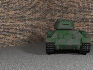 tank t-34-85 low-poly 3D Model