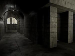 sewers and underground modular pack for game ready 3D Model