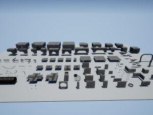 sewers and underground modular pack for game ready Modèle 3D