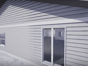 Modular house for game ready 3D Model