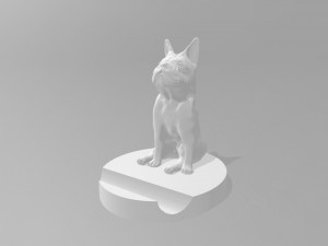 phone stand dog 3D-printmodel