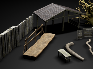 asset forest Modèle 3D