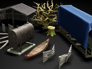 asset forest Modèle 3D