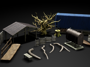 asset forest Modèle 3D