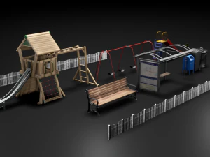 asset playground 3D Model