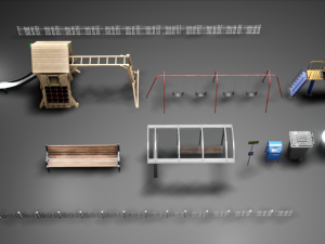 asset playground Modelo 3D