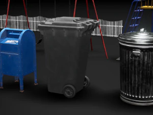 자산 놀이터 3D 모델