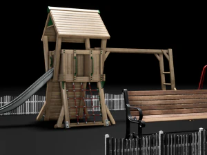 자산 놀이터 3D 모델