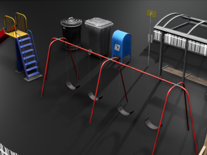 asset playground Modelo 3D