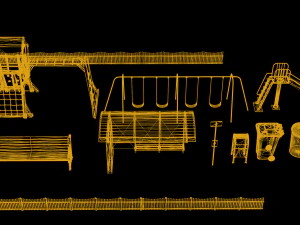 자산 놀이터 3D 모델