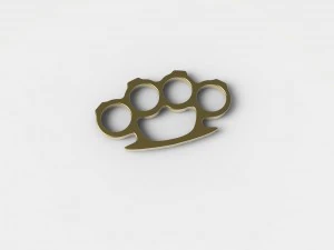 brass knuckles 3D Model
