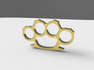 brass knuckles 3D Model