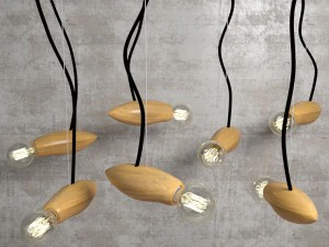 ahşap arı lambası 3D Model