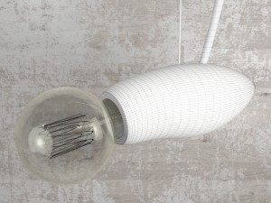 wooden bee lamp Modello 3D