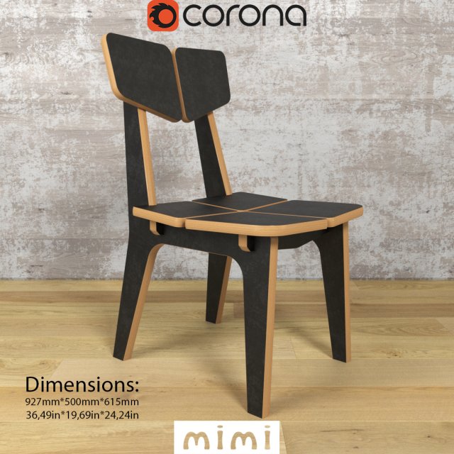 chairs colorset domino mimi 3D Model .c4d .max .obj .3ds .fbx .stl .blend 