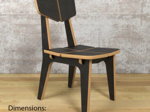 chairs colorset domino mimi 3D Model